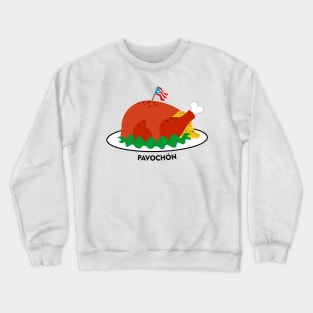 Puerto Rican Pavochon Mofongo Stuffed Turkey Thanksgiving Food Crewneck Sweatshirt